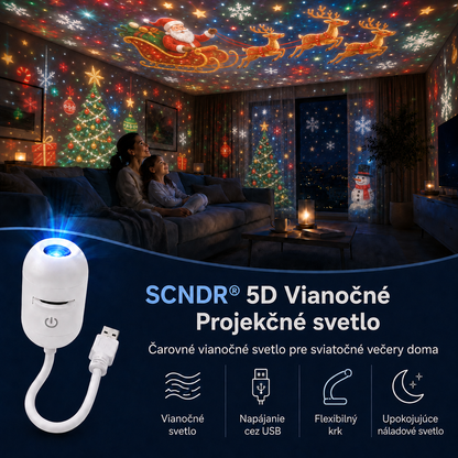 🎅𝑺𝑪𝑵𝑫𝑹®🎄🎄 Inteligentný HD projektor nočnej oblohy s dynamickým 5D holografickým efektom novej generácie