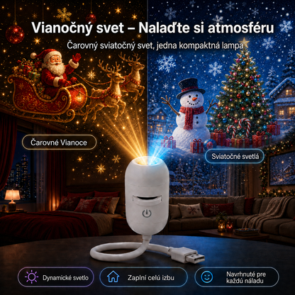 🎅𝑺𝑪𝑵𝑫𝑹®🎄🎄 Inteligentný HD projektor nočnej oblohy s dynamickým 5D holografickým efektom novej generácie